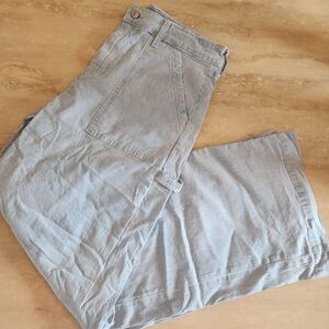 American Eagle Outfitters Blue and White Striped Jeans